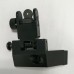 Black Universal Fit Aluminum Picatinny, Magpul, M4, M16, AR10, AR15, AK, Flip up Front and Rear Backup lron Sight