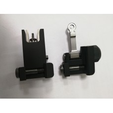 Black Universal Fit Aircraft Aluminum Folding up Front and Rear Backup lron Sight